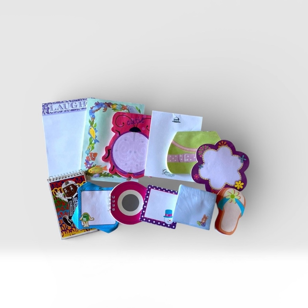 NEW assorted lot of 12 different and unique notepads!